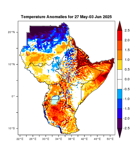 Temperature forecast (Anomalies)