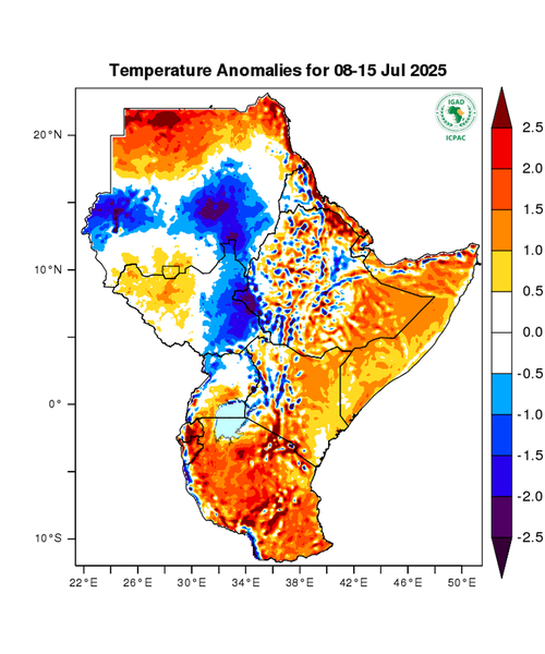 Temperature forecast (Anomalies)