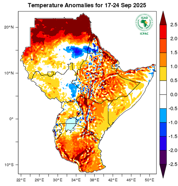 Temperature forecast (Anomalies)