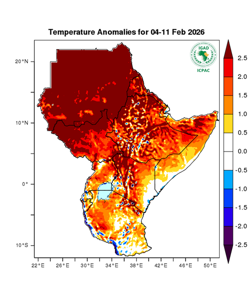 Temperature forecast (Anomalies)