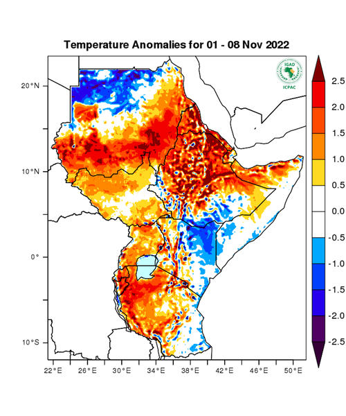 Temperature forecast (Anomalies)