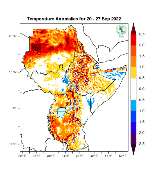 Temperature forecast (Anomalies)
