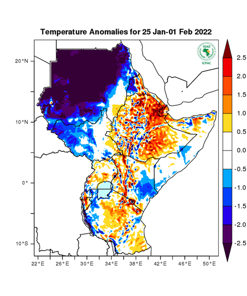 Temperature forecast (Anomalies)