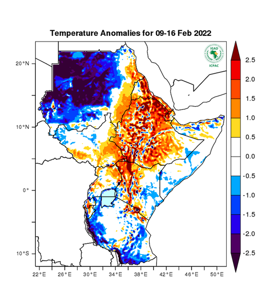 Temperature forecast (Anomalies)