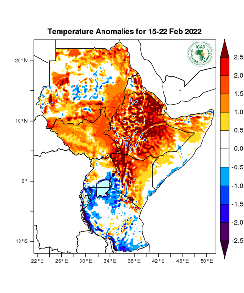 Temperature forecast (Anomalies)