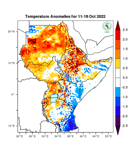 Temperature forecast (Anomalies)