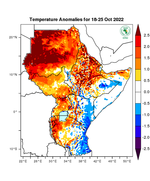 Temperature forecast (Anomalies)