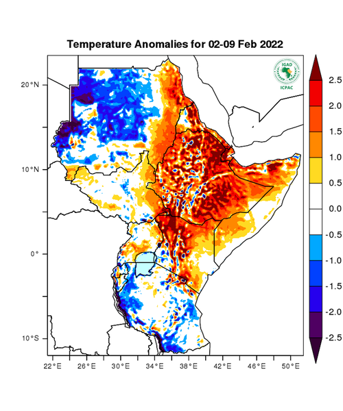 Temperature forecast (Anomalies)