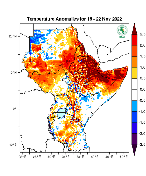 Temperature forecast (Anomalies)