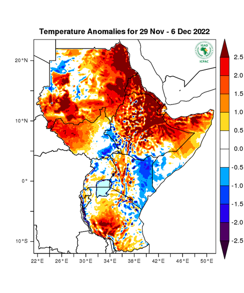 Temperature forecast (Anomalies)