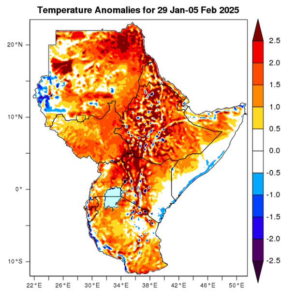 Temperature forecast (Anomalies)