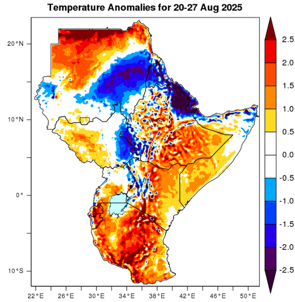 Temperature forecast (Anomalies)