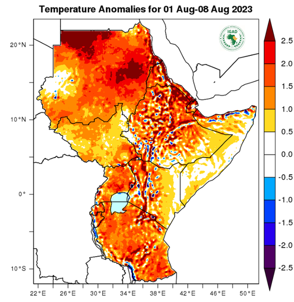 Temperature forecast (Anomalies)