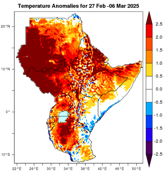 Temperature forecast (Anomalies)