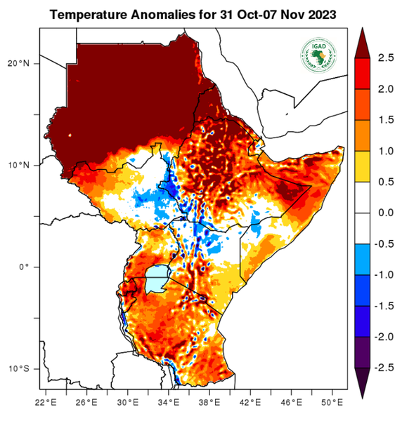 Temperature forecast (Anomalies)