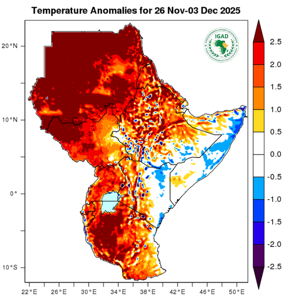 Temperature forecast (Anomalies)