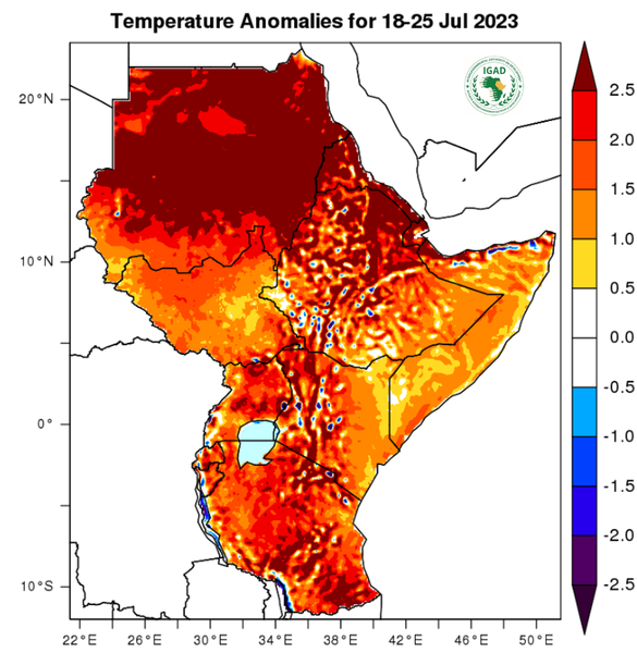 Temperature forecast (Anomalies)