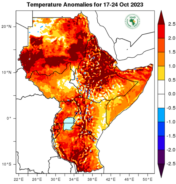 Temperature forecast (Anomalies)