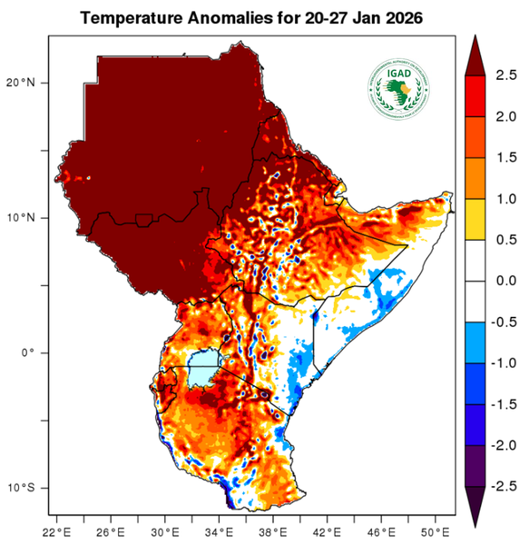 Temperature forecast (Anomalies)