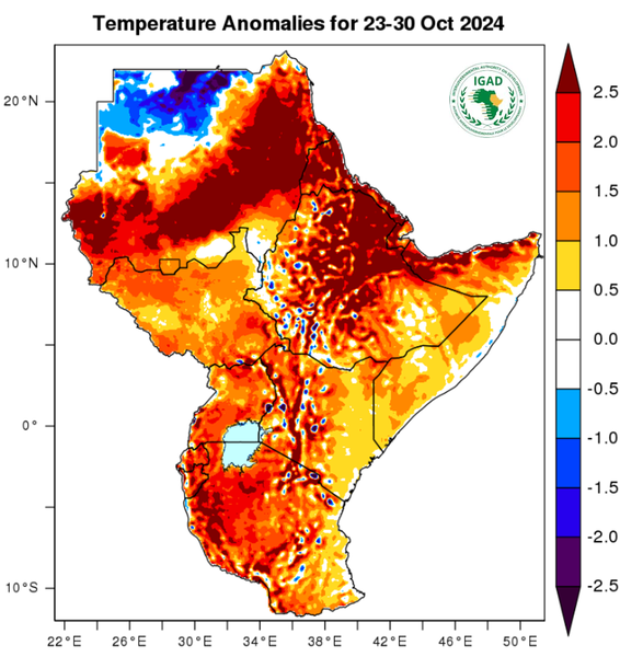 Temperature forecast (Anomalies)
