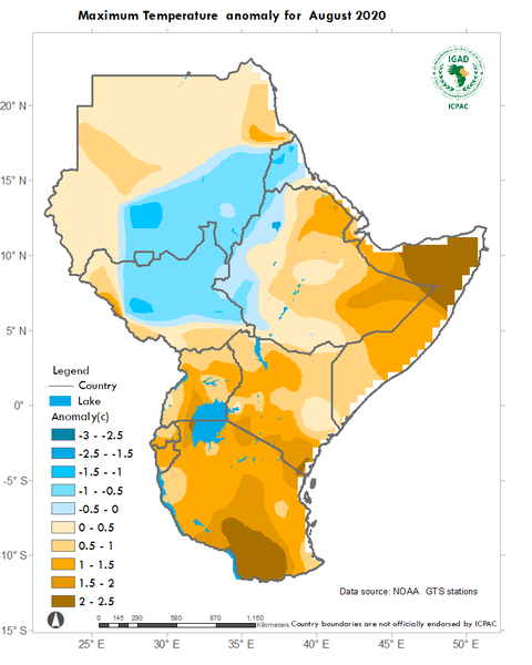 Maximum Temperature anomalies