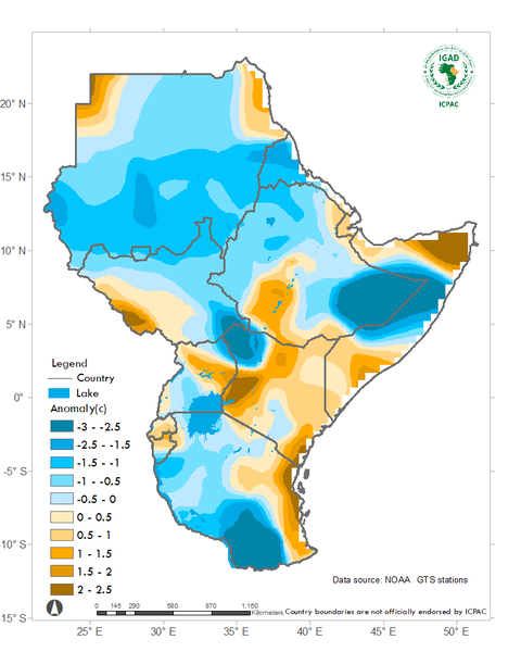 Minimum Temperature anomalies