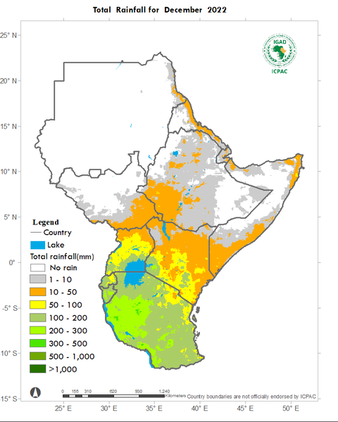 Recent rainfall totals