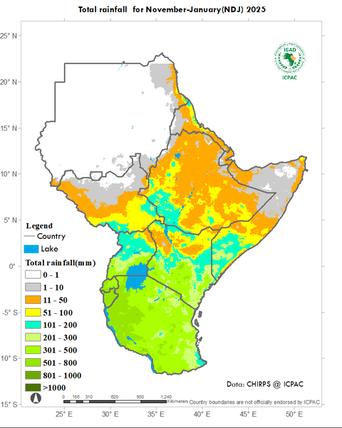 Recent rainfall totals
