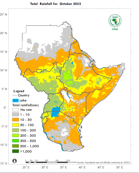 Recent rainfall totals