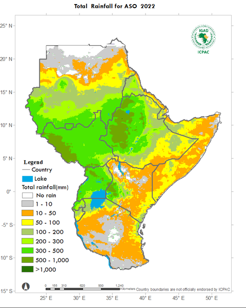 Recent rainfall totals