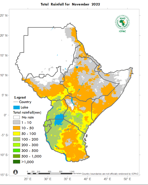 Recent rainfall totals