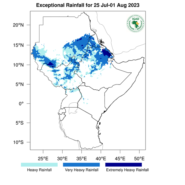 Heavy rainfall