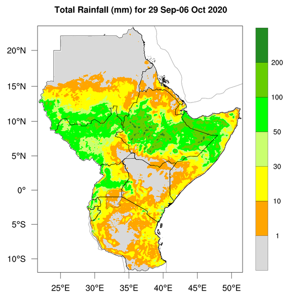 Rainfall forecast (Total mm)