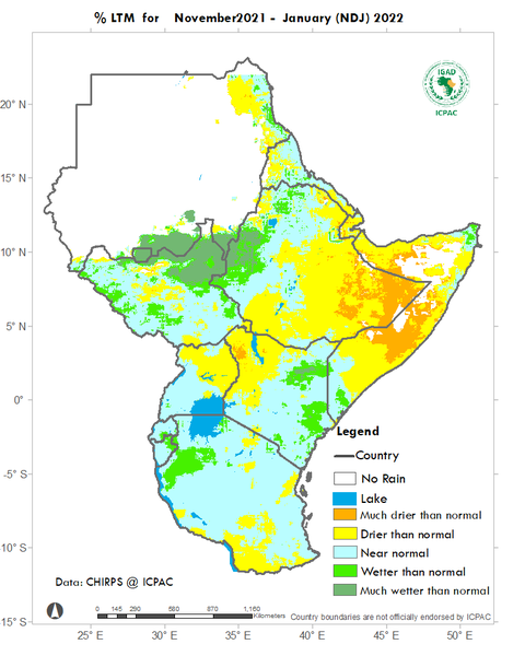 Recent rainfall anomalies