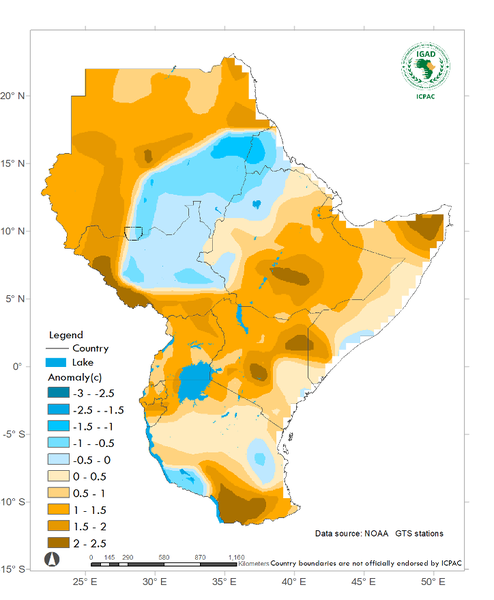 Maximum Temperature anomalies