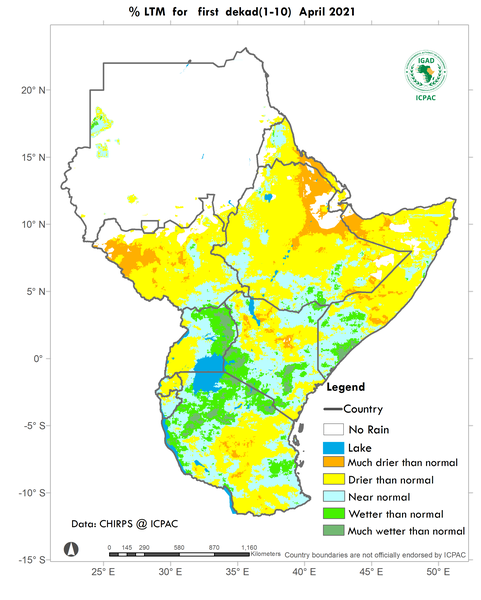 Recent rainfall anomalies