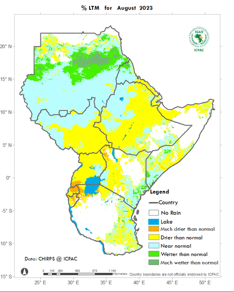 Recent rainfall anomalies