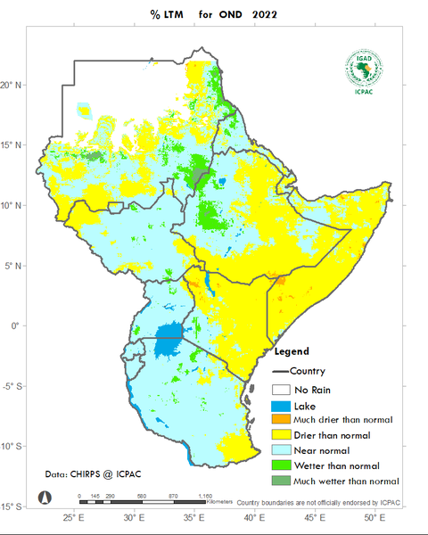 Recent rainfall anomalies