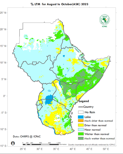 Recent rainfall anomalies