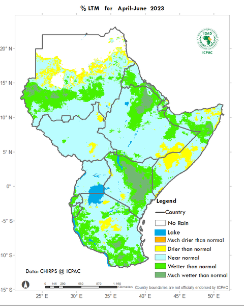 Recent rainfall anomalies