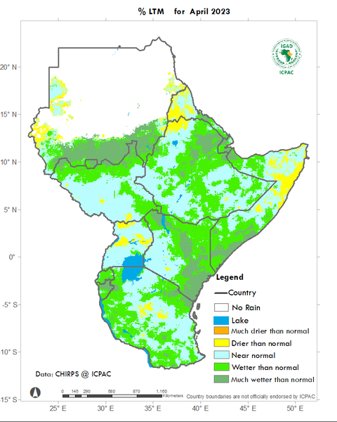 Recent rainfall anomalies