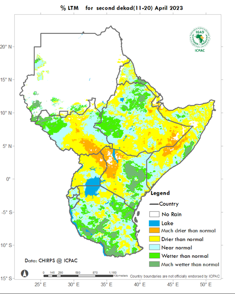 Recent rainfall anomalies