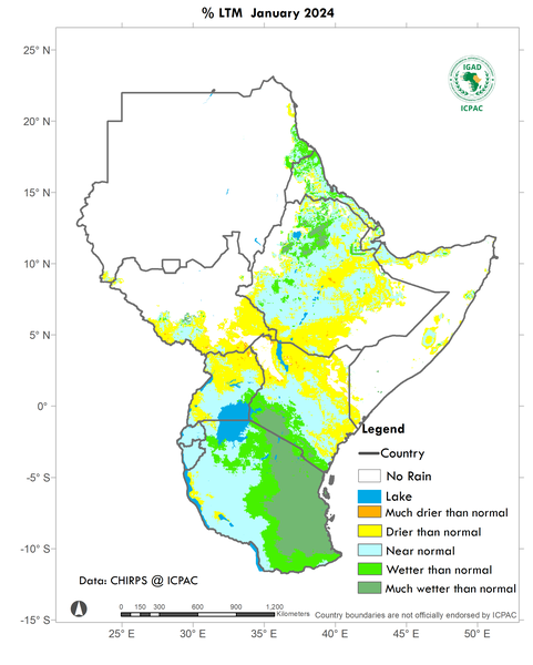 Recent rainfall anomalies