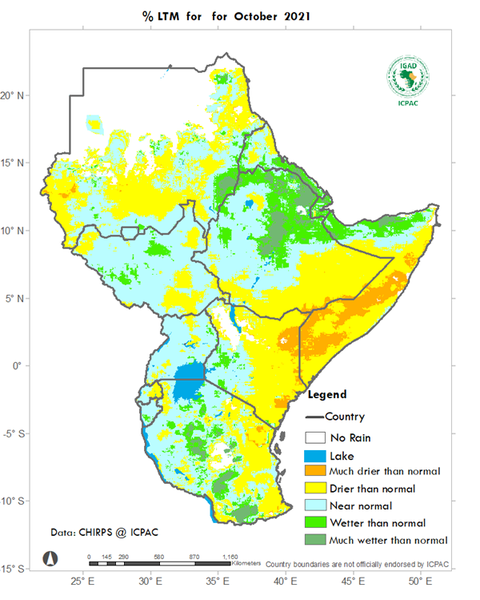 Recent rainfall anomalies