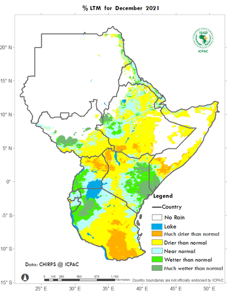 Recent rainfall anomalies