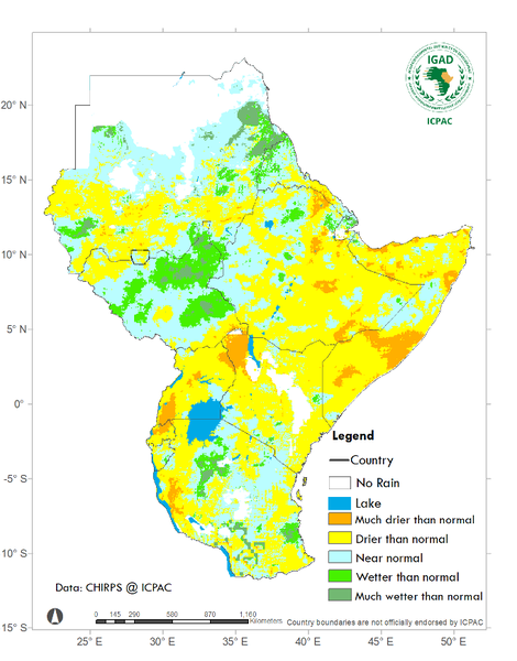 Recent rainfall anomalies