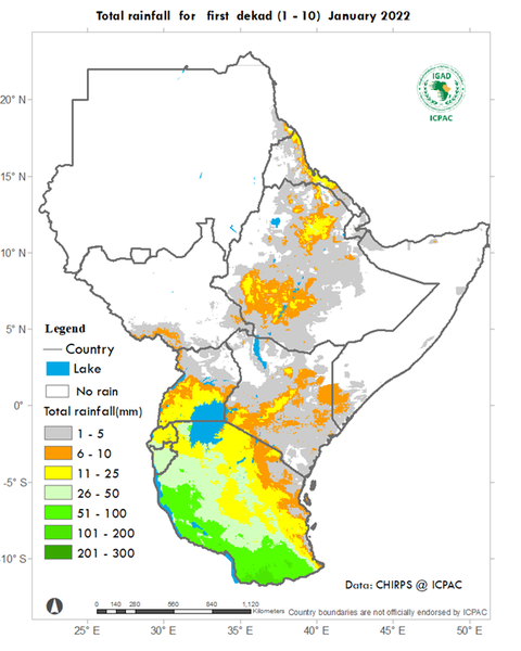 Recent rainfall totals