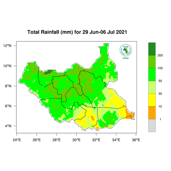 Rainfall forecast (Total mm)