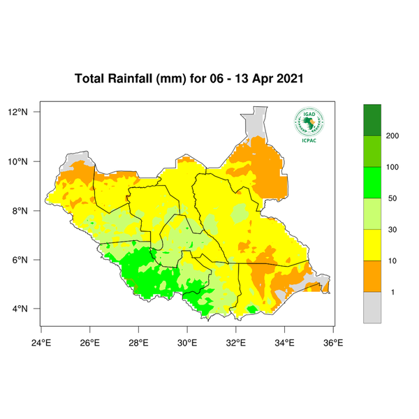 Rainfall forecast (Total mm)