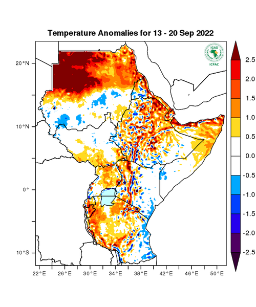 Temperature forecast (Anomalies)